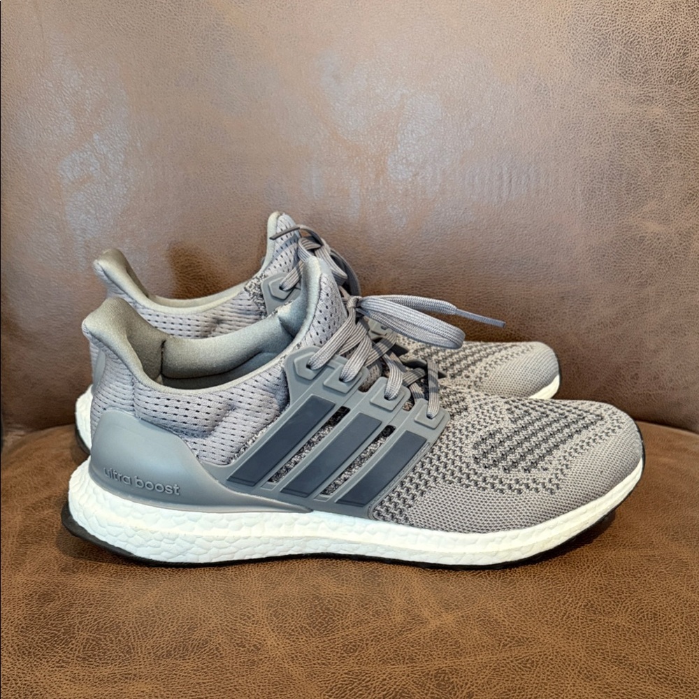 Adidas Gray Ultraboost Running Shoes